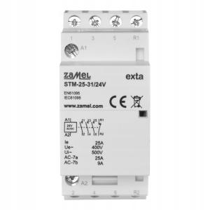 Stycznik modułowy instalacyjny 25A, 3xNO + 1xNC, 24V AC/DC STM-25-31/24V