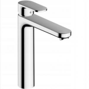 Bateria umywalkowa stojąca Hansgrohe Vernis Blend srebrny