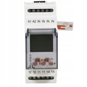 ZAMEL Programator czasowy 1-kanałowy, astronomiczny 230V AC ZCM-31