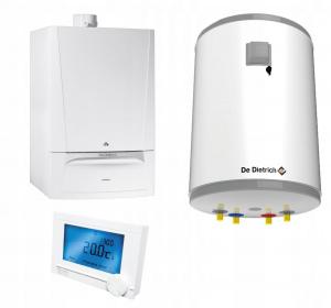Kocioł gazowy kondensat DE DIETRICH MCR3 evo 24T AQUAvie 100 podgrzewacz