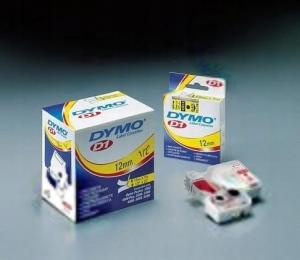 Taśma D1 12mmx7m, czarno-żółta