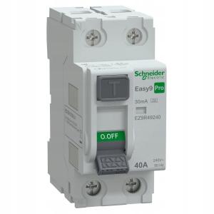 Wyłącznik różnicowoprądowy Easy9 Pro EZ9D-40-2-30-A 40A 2-biegunowy 30mA ty