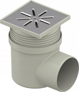 Wpust punktowy/piwniczny/podłogowy Aqua Ambient Standard d110mm, odpływ boc
