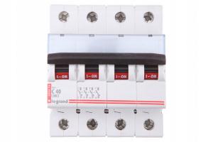 LEGRAND Wyłącznik nadprądowy S304 4P C 40A 6000A TX3