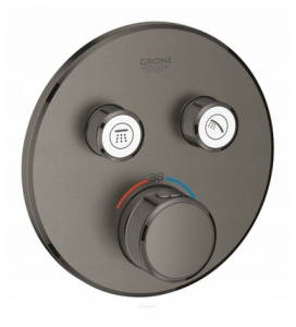 GROHE Bateria termostatyczna hard graphite 2wy