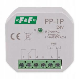 Przekaźnik elektromagnetyczny, 1P 16A, montaż podtynkowy,U=7÷30VAC / 9÷40VD