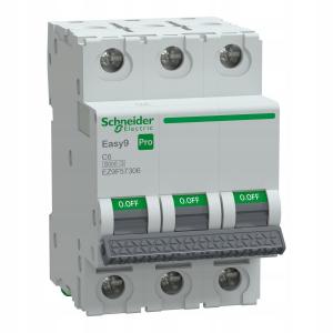 Wyłącznik nadprądowy Easy9 Pro EZ9F-C6-3 C 6A 3-biegunowy