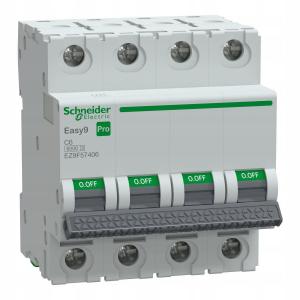 Wyłącznik nadprądowy Easy9 Pro EZ9F-C6-4 C 6A 4-biegunowy