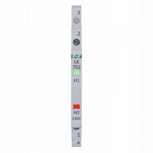 F&F Lampka kontrolna zasilania 1/3S 2xLED CZERWONA/ZIELONA