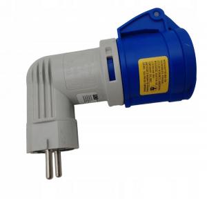 Adapter z wejściem wtyczka uni-schuko 16A/3P/230V wyjście gniazdo CEE 16A 2