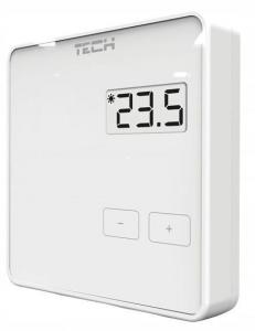 Regulator pokojowy dwustanowy przewodowy TECH ST-294 v1 biały