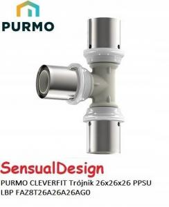 PURMO Trójnik PURMO CLEVERFIT PPSU LBP 26x26x26