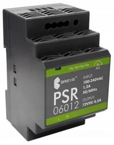 Zasilacz impulsowy PSR 06012 230/ 12VDC 4,5A 54W na szynę DIN, Uzas: 85-264