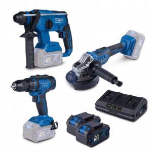 Zestaw 3w1 20V wiertarko-wkrętarka szlifierka młotowiertarka BPS100 590910