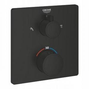GROHE Bateria prysznicowa Grohtherm Termostatyczna do 2 wyjść kwadratowa 