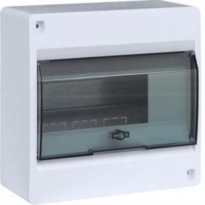 HAGER Rozdzielnica IC2 1x8 modułowa n/t IP40 drzwi transparentne