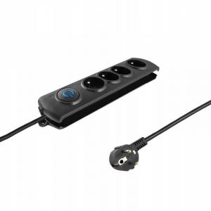 QOLTEC Listwa antyprzepięciowa Quick Switch 4 gniazd 2.5m