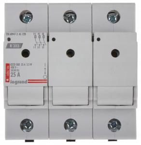 LEGRAND Rozłącznik bezpiecznikowy R 303 25 A 3P