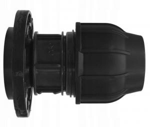 Kryza zaciskowa PP 50x2 DN50, PN10/PN16 z kołnierzem, do rur PE, kolor cza