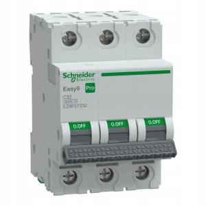 Wyłącznik nadprądowy Easy9 Pro EZ9F-C32-3 C 32A 3-biegunowy