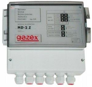 GAZEX Moduł alarmowy MD-4.Z 4 wej.,zasilanie 230V, 1 wyj.do zaworu