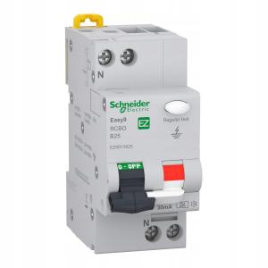 Wyłącznik kombinowany Easy9 Pro EZ9D-B25-30-A-1N B 25A 1N-biegunowy 30 mA t