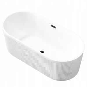 INVENA WANNA WOLNOST. RYFLOWANA 170 CM GLAMOUR INVENA TREND SYF.CZARNY