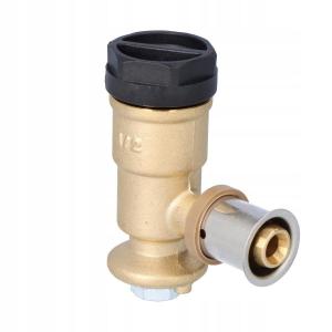 KAN-therm Kolano ścienne mosiężne GW ultraPRESS - 16 Rp1/2 L = 52.5 mm