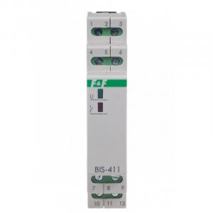 F&F Przekaźnik bistabilny 230V 2Z, montaż na szynie DIN, BIS-411-2Z