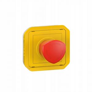 Przycisk włączenia awaryjnego obrotowy, mechanizm 3A-250V~ żółty, NOWE PLEX