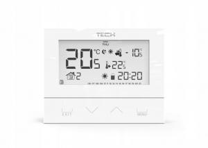Regulator pokojowy dwustanowy przewodowy TECH ST-294 v3 biały