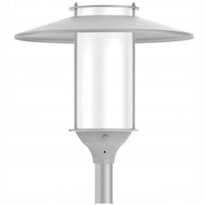 ROSA Oprawa ELBA LED, 3 500 K, malowana RAL9006, daszek anodowany inox