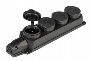 ONNLINE Listwa gumowa 4x230V IP44 ONNLINE