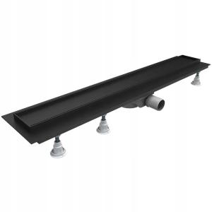 SCHEDPOL Odpływ liniowy Base-Low Black Standard Plus 80x8x7 do zab płytkami