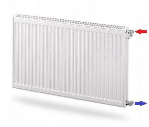 Grzejnik stalowy KERMI C33 700x2600 6877W BOCZNY X2