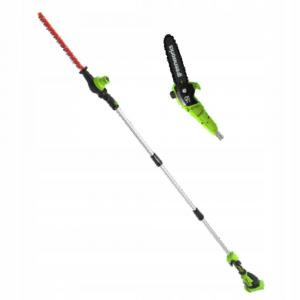 GREENWORKS Pilarka/nożyce do żywopłotu na wysięgniku Greenworks GD40PSH 40V