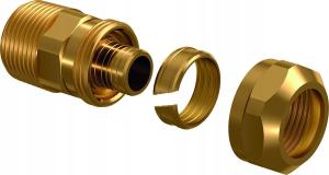 UPONOR Uponor Ecoflex złączka skręcana 20x2,8-3/4 GZ PN10