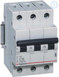LEGRAND Wyłącznik nadprądowy RX3 3P C 16A 6000A