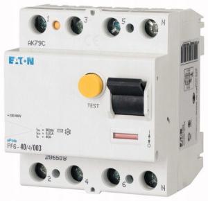 EATON Wyłącznik różnicowoprądowy 6kA PF6-63/4/03