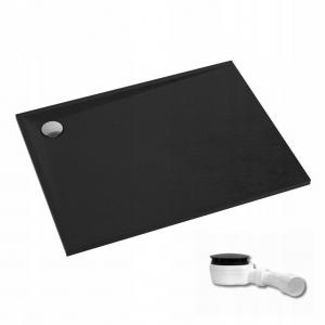SCHEDPOL Brodzik kompozytowy Stabilsound Plus Etrusco Black Stone 90x100x3