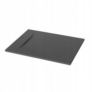 BRODZIK PRYSZNICOWY PROSTOKĄTNY ALVERO INVENA TREND, 80X100 CM CZARNY