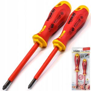 Zestaw dwóch wkrętaków FELO Ergonic VDE plus/minus Z1/Z2