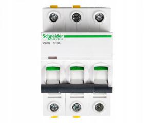 SCHNEIDER ELECTRIC Wyłącznik nadprądowy iC60N-C10-3 C 10A 3-biegunowy