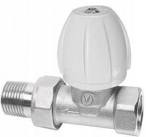 Zawór grzejnikowy zasilający prosty ACTIV niklowany 3/4 PS