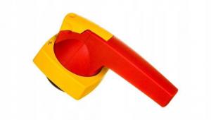 Dźwignia napedu montowanego na drzwi typ D/P, czerwono-żółta, 10mm K3DR/P
