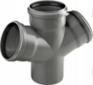 Czwórnik HT jednopłaszczyznowy 110x110x110x110/67 popiel sanitarny