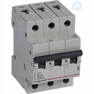 LEGRAND Wyłącznik nadprądowy RX3 3P B 25A 6000A