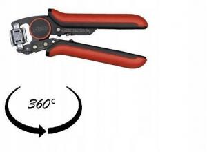 Zaciskarka do tulejek kablowych z ruchomą głowicą 0,08 - 16 mm2