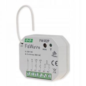 F&F Radiowy podwójny przekaźnik bistabilny - montaż PDT 85÷265V AC/DC