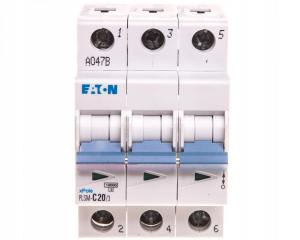 EATON Wyłącznik nadprądowy 3-biegunowy PLSM-C20/3-MW